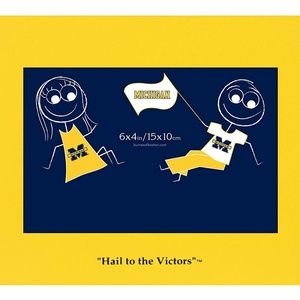 MICHIGAN VICTORS 4x6 YELLOW HAIL TO VICTORS FRAME